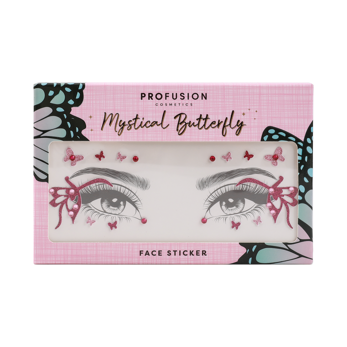 Mystical Butterfly Face Stickers