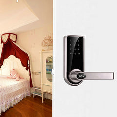 OS8818 Password + Key + Sensor Card Zinc Alloy Electronic Door Lock Touch Screen Electronic Code Lock, OS8818