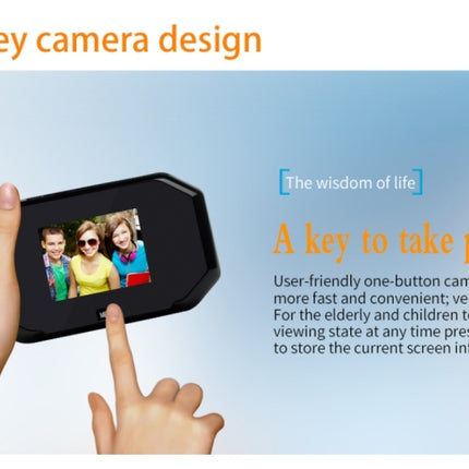 YB-30BH 3 inch Screen 1.0MP Security Camera Taking Picture Door Peephole, Support TF Card