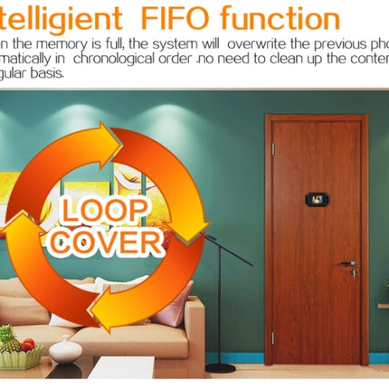 YB-30BH 3 inch Screen 1.0MP Security Camera Taking Picture Door Peephole, Support TF Card