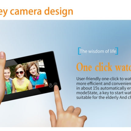 YB-43CH 4.3 inch Screen 1.0MP Security Camera Door Peephole with One-key to Watch Function, YB-43CH