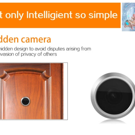 YB-43CH 4.3 inch Screen 1.0MP Security Camera Door Peephole with One-key to Watch Function, YB-43CH