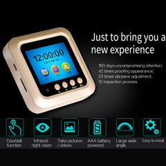 W5 2.4 inch Screen 2.0MP Security Camera No Disturb Peephole Viewer Doorbell, Support TF Card / Night Vision / Video Recording, W5