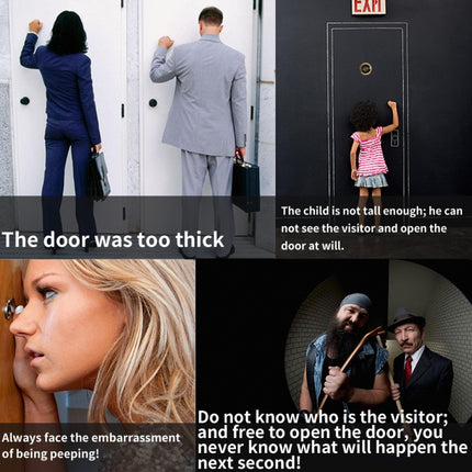 W8-S 2.4 inch Screen 2.0MP Security Camera No Disturb Peephole Viewer, Support TF Card