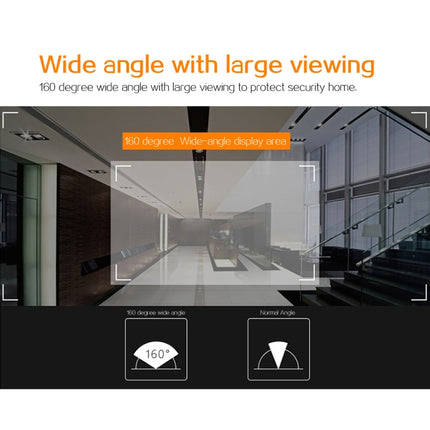 X5 2.4 inch Screen 2.0MP Security Camera No Disturb Peephole Viewer, Support TF Card