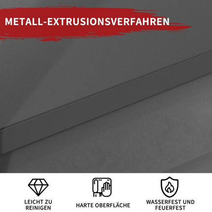 H183cm Schwerlastregal 5 Ebenen – Metall Lagerregal 650kg Tragkraft, Verstellbar, Industrie & Garage, Stabiles Lagerregal, Schwarz, H183cm * B90cm * T40cm