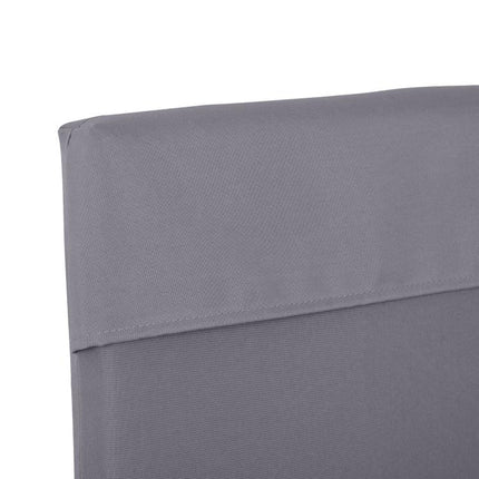 Outdoor Cushions for 3-Seater Garden Swing with Ties, 2 Pieces (130x45x5 cm), Grey