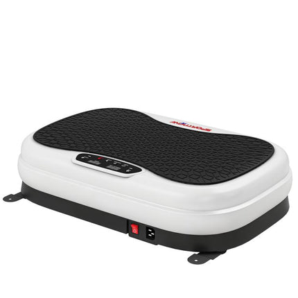 Plataforma Vibratoria con 50 Velocidades 3 Programas Pantalla LED Mando a Distancia Bandas Elásticas Ejercicio en Casa