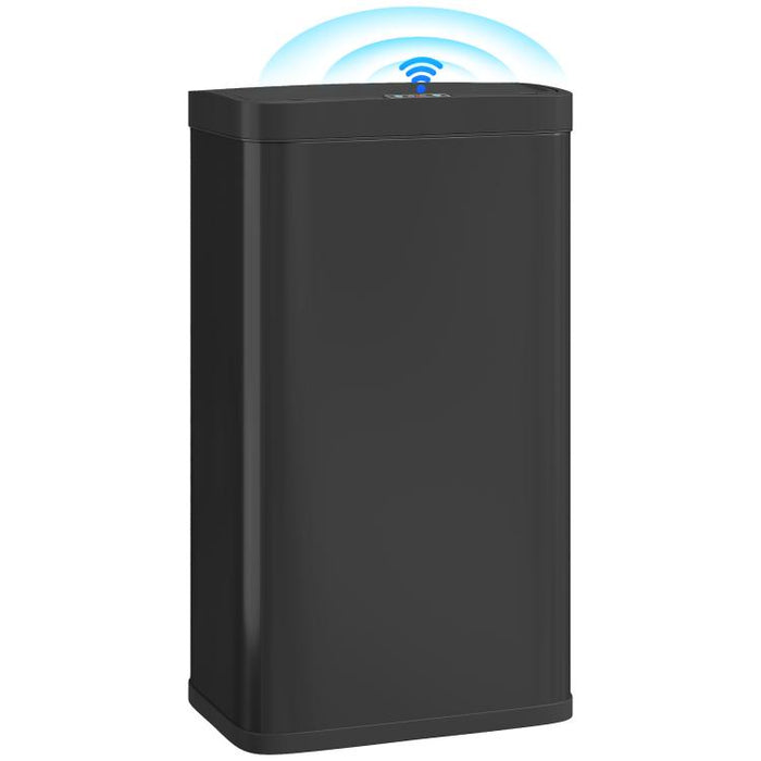 Cubo de Basura Cocina Automático 45 L con Sensor Infrarrojo Cierre Suave y Cubo Interior Extraíble Antihuellas Negro