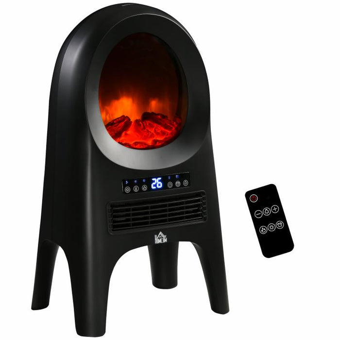 Fan Heater with 3 Heating Modes and 3 Adjustable Temperature Settings, 33.7 x 25.5 x 60.4 cm, Black