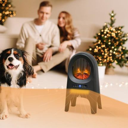 Fan Heater with 3 Heating Modes and 3 Adjustable Temperature Settings, 33.7 x 25.5 x 60.4 cm, Black
