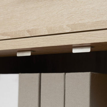 Modern Living Room Sideboard with 2 Doors, 1 Drawer, and 3 Open Shelves 80x30x96.5 cm Natural