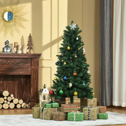 Artificial Christmas Tree, 150 cm High, 454 Tips, Realistic Nordmann-Style Needles, Green