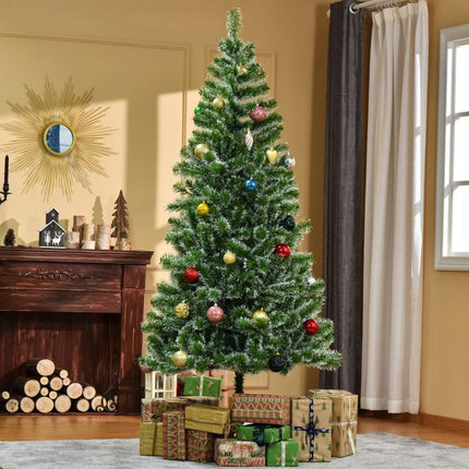 árbol de Navidad Artificial de 210 cm con 968 Ramas Decoración Navide?a para Interior Fiestas ?100x210 cm Verde