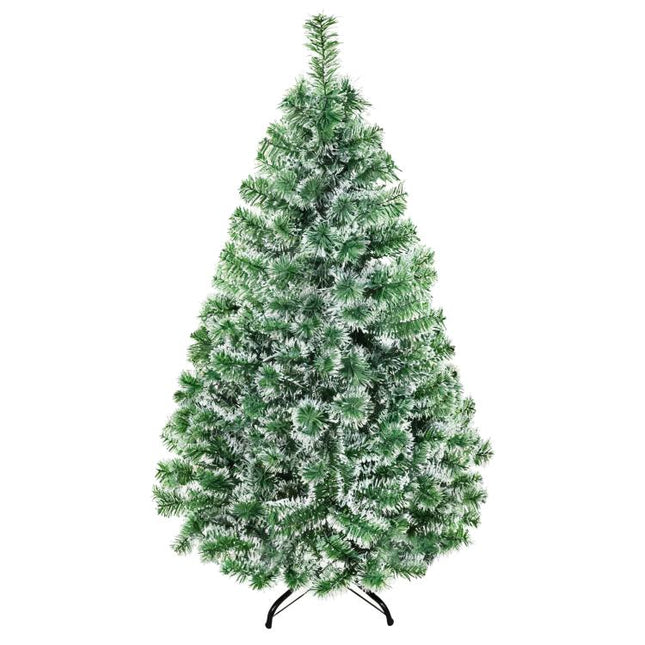 Albero di Natale Artificiale da 416 Rami in PET con Base in Metallo, ?75x150 cm, Verde