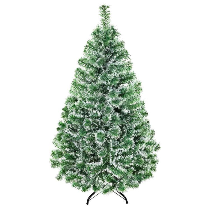 Albero di Natale Artificiale da 416 Rami in PET con Base in Metallo, ?75x150 cm, Verde