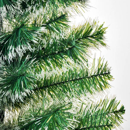 Albero di Natale Artificiale da 416 Rami in PET con Base in Metallo, ?75x150 cm, Verde