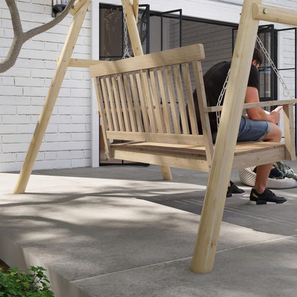 660 lbs Porch Swing Frame, A-Frame Hanging Chair Stand Only for DIY Painting, Swing Chair Stand for Backyard, Patio
