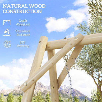660 lbs Porch Swing Frame, A-Frame Hanging Chair Stand Only for DIY Painting, Swing Chair Stand for Backyard, Patio