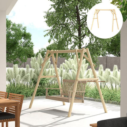 660 lbs Porch Swing Frame, A-Frame Hanging Chair Stand Only for DIY Painting, Swing Chair Stand for Backyard, Patio
