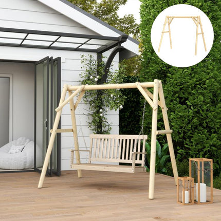 660 lbs Porch Swing Frame, A-Frame Hanging Chair Stand Only for DIY Painting, Swing Chair Stand for Backyard, Patio