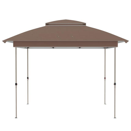 12 feet x 12 feet Pop Up Canopy Tent with Netting and Carry Bag, Instant Sun Shelter with 137 sq.ft Shade, Tents, Khaki