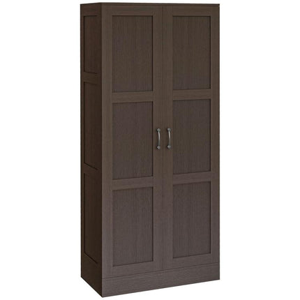 Storage Cabinet w/ Storage Shelves, Pantry Cabinet, Coffee