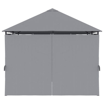 10 feet x 13 feet Outdoor Patio Gazebo, Canopy Shelter with 6 Removable Sidewalls & Steel Frame for Garden, Lawn, Backyard & Deck, Gray