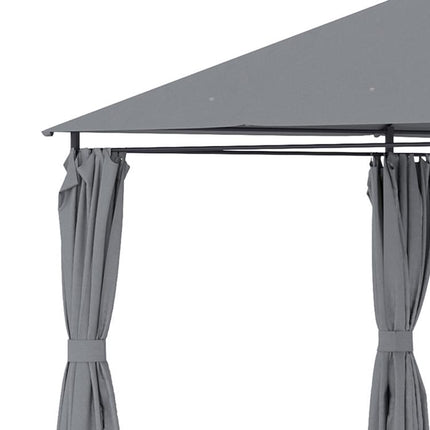 10 feet x 13 feet Outdoor Patio Gazebo, Canopy Shelter with 6 Removable Sidewalls & Steel Frame for Garden, Lawn, Backyard & Deck, Gray