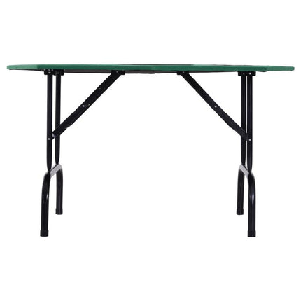 Soozier Poker Table Foldable, 47 inch Octagon Blackjack Poker Game Table for 8 Players with Cup Holders and Chips Tray, Green Felt