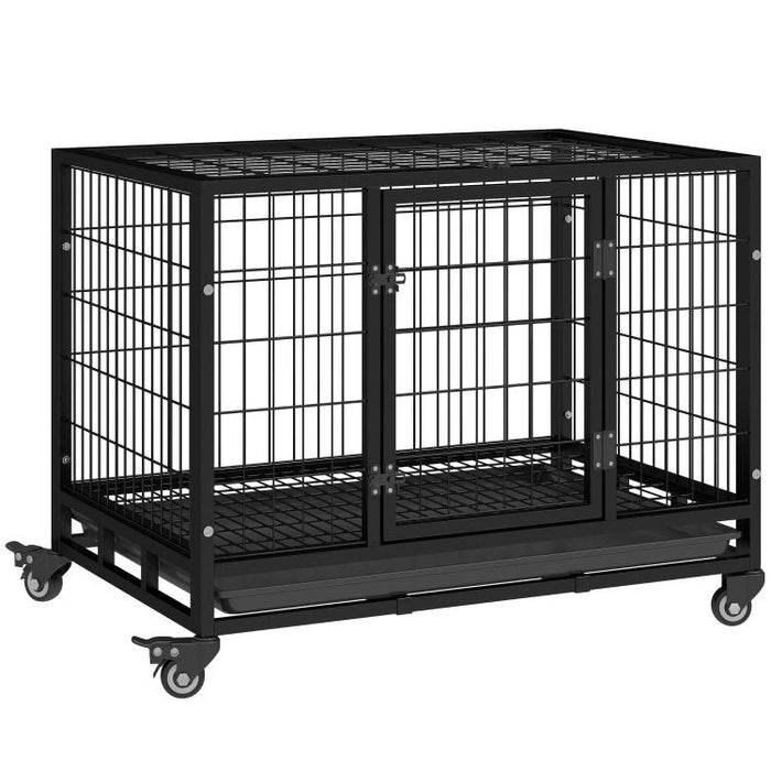 Indoor/Outdoor Puppy Playpen/Cage with Wheels 92×62×75cm