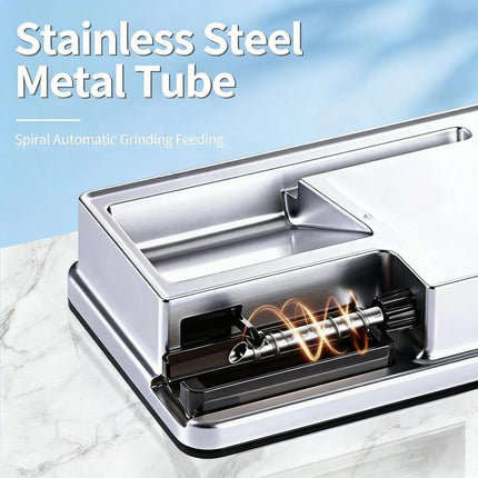 Automatic tobacco filling machine, practical cigarette rolling device for 6.5 mm and 8 mm tubes, handy smoking accessory, ideal gift idea for birthdays and Christmas celebrations.