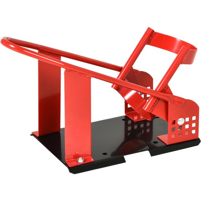 Motorcycle Wheel Chock 8-15.5 cm Metal Motorbike Holder Pre-Drilled Holes For Truck And Trailer