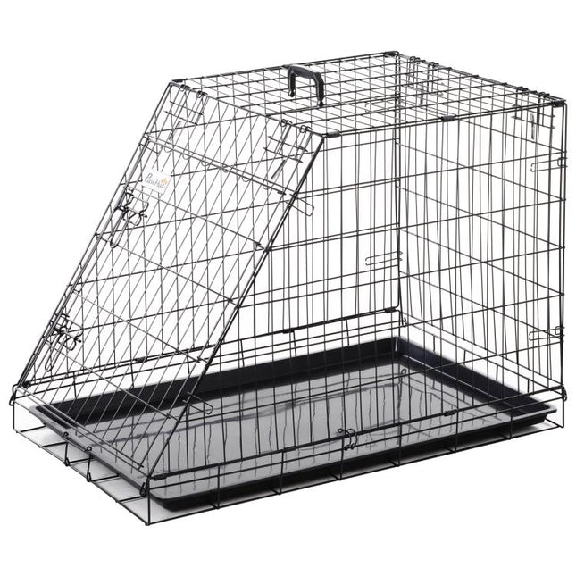 Trapeze Collapsible Dog Pet Travel Box Cage Removable Tray 93 x 58 x 65cm