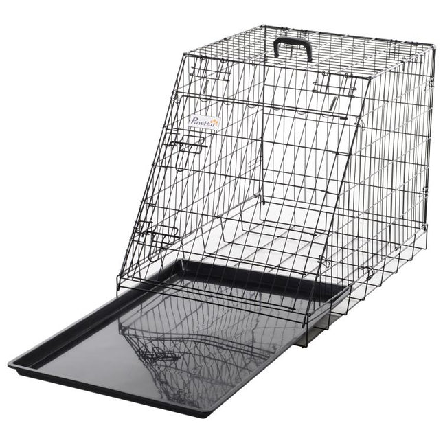 Trapeze Collapsible Dog Pet Travel Box Cage Removable Tray 93 x 58 x 65cm