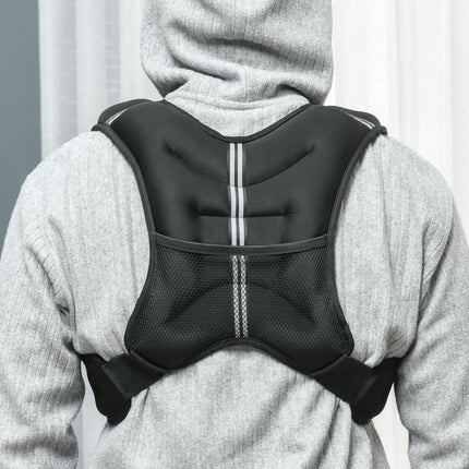 5KG Weighted Vest, Running Weight Vest with Adjustable Strap, Convenient Pocket and Reflective Strips for Men and Women