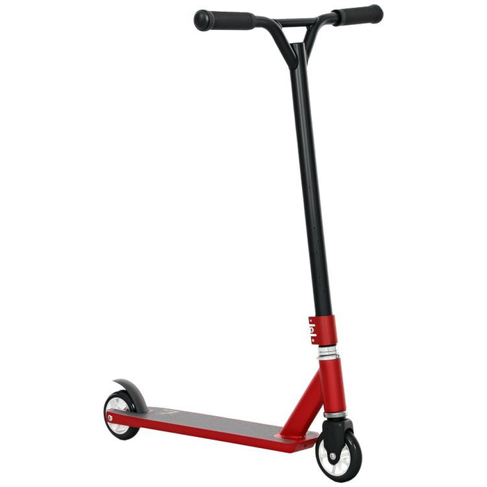 Stunt Scooter, 360 Degrees Entry Level Tricks Scooter w/ Lightweight Aluminium Deck and ABEC 7 Bearing, For Age 14+ Beginners, Red