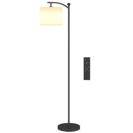 LED Floor Lamp with Remote Control - Black