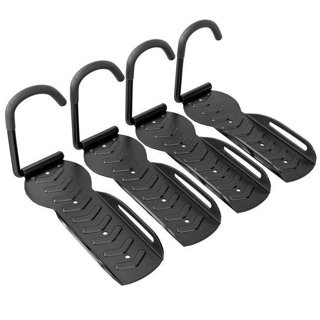4 Pack Bike Rack, Wall Mounted Bicycle Hanger Hook, Foldable Garage Bike Wall Rack, Bicycle Storage Holder for Indoor Outdoor Use