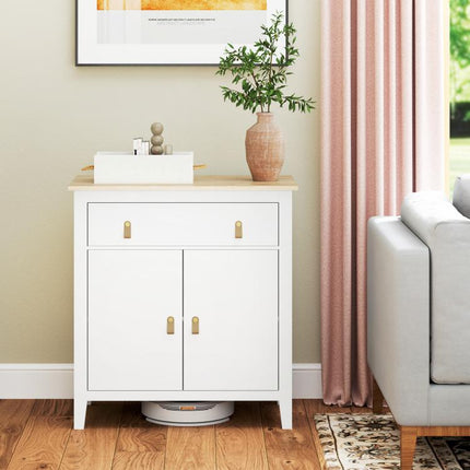 Farmhouse Style Sideboard - White