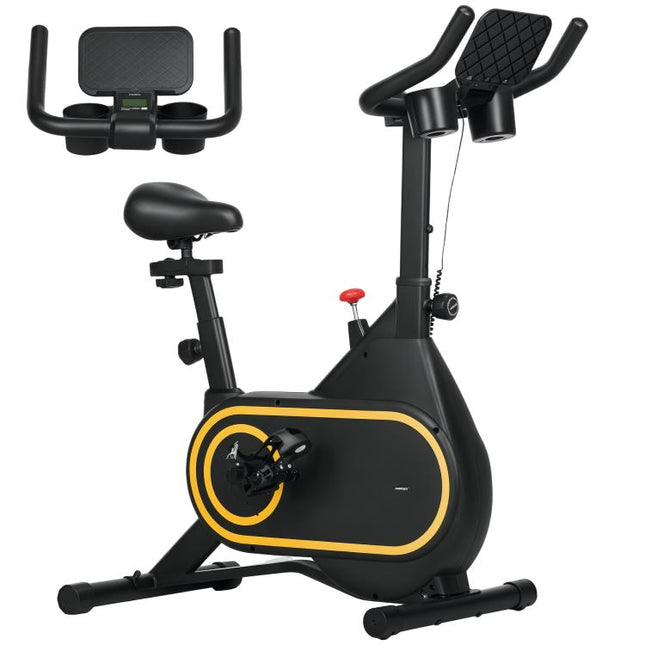 Magnetic Indoor Cycling Bike, Exercise Bike with Silent Flywheel, LCD Display, Tablet Holder, Comfortable Seat