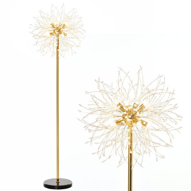 160cm Dandelion-Crystallite Floor Lamp, with Foot Switch