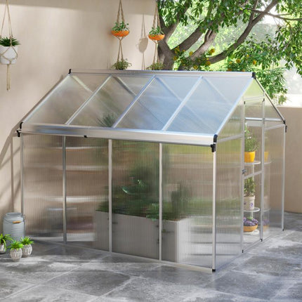 8 x 6ft Aluminium Frame Greenhouse
