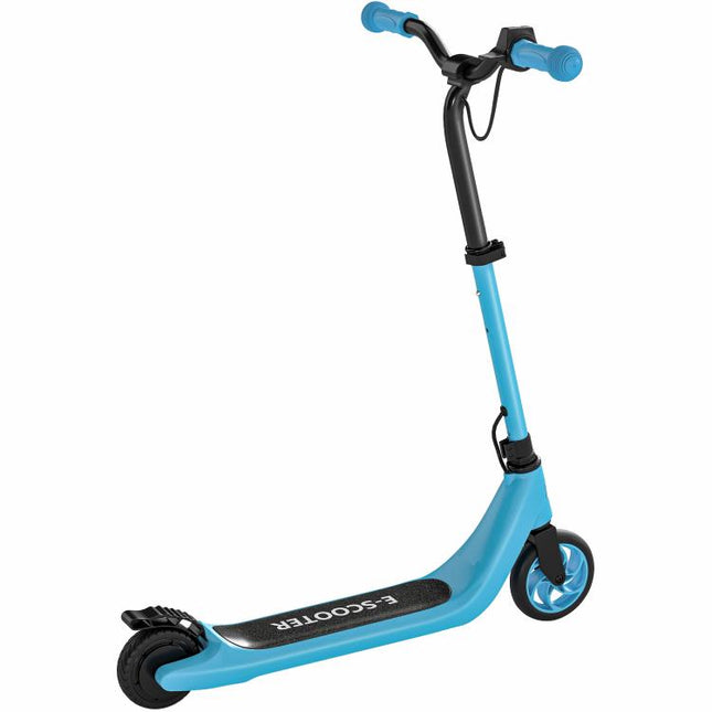 Electric Scooter for Kids 6+, Foldable E Scooter, Up to 8 KM/H, Maximum Range 6 KM, Adjustable Height, Blue
