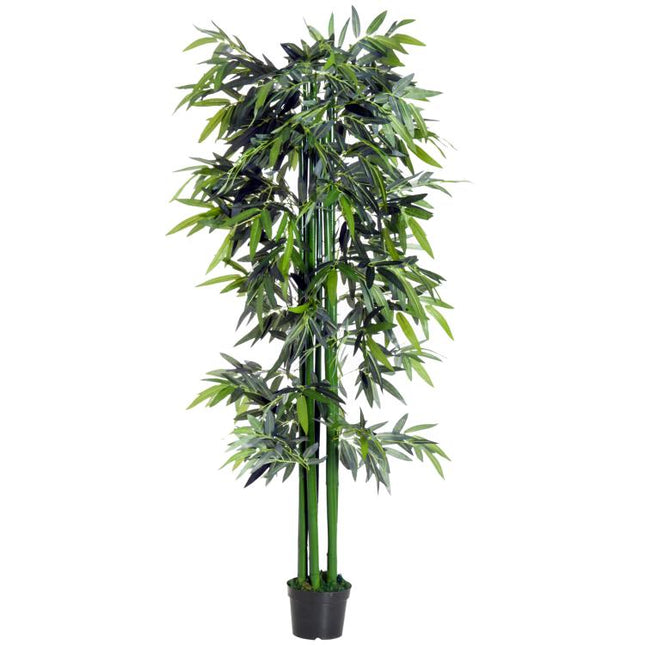 6ft Artificial Bamboo Tree Plant Greenery in A Pot for Home Office Planter 1.8M