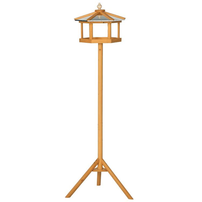 Wooden Bird Table for the garden Feeding Station, 153Hcm