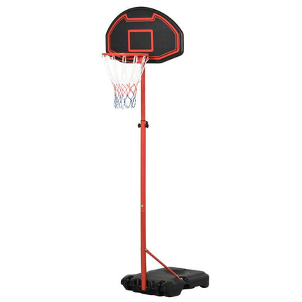 Basketball Hoop Outdoor, Portable Basketball Hoop and Stand with Weighted Base, Portable on Wheels, 1.55-2.1m, for Teens, Juniors, Adults, Black