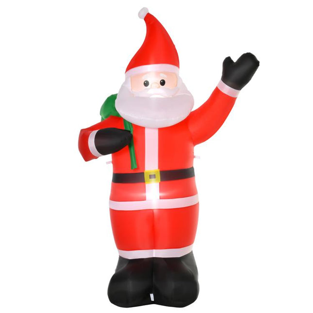 8ft Christmas Inflatable Santa Holiday Garden Decoration, Indoor Outdoor Lawn Blow Up Decor