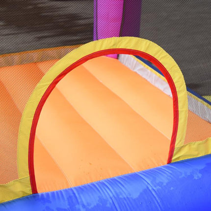 Kids Bouncy Castle House Inflatable Trampoline Slide Water Pool 3 in 1 with Blower Indoor Outdoor for Kids Age 3-8 Multi-Colour 2.8 x 2.5 x 1.7m