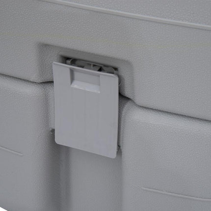 Portable Camping Toilet, 20L Flushable Porta Potty Portaloo with 2 Detachable Tanks, Flush and Double Seal Valve for Outdoor Camping Hiking Travel Caravan
